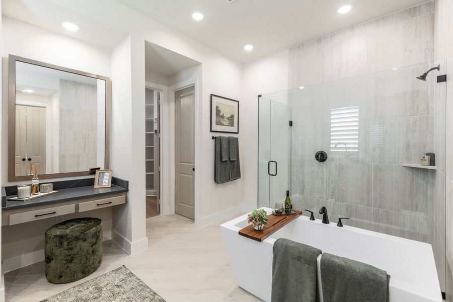 Representative Primary Bathroom - some options shown Representative Primary Bathroom - some options shown