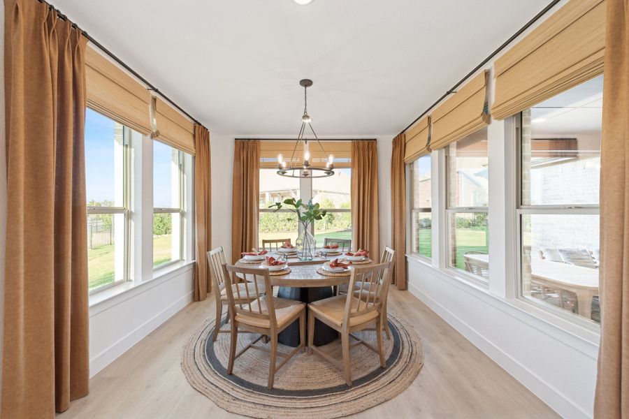 Dining area with natural light Dining area with natural light