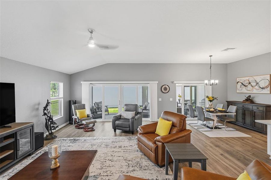 Furnished interior view inside a new home in , The Villages (Image 13).