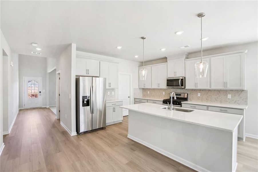 Furnished interior view inside a new home in Westmont Preserve, Powder Springs (Image 9).