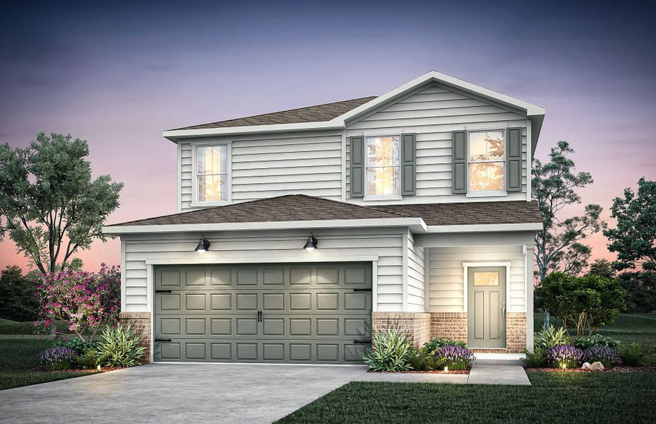 Representative exterior photo of a completed home built from the Longspur by Centex in Baxley Park, Jonesboro, GA (Image 2). Representative exterior photo of a completed home built from the Longspur by Centex in Baxley Park, Jonesboro, GA (Image 2).