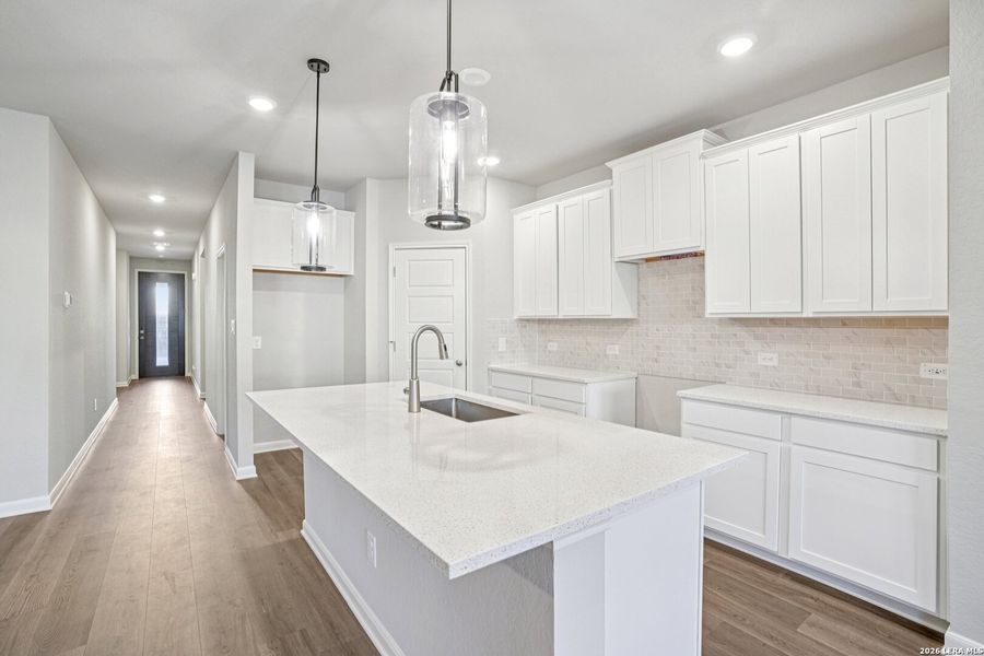 Furnished interior view inside a new home in Kallison Ranch, San Antonio (Image 6). Furnished interior view inside a new home in Kallison Ranch, San Antonio (Image 6).