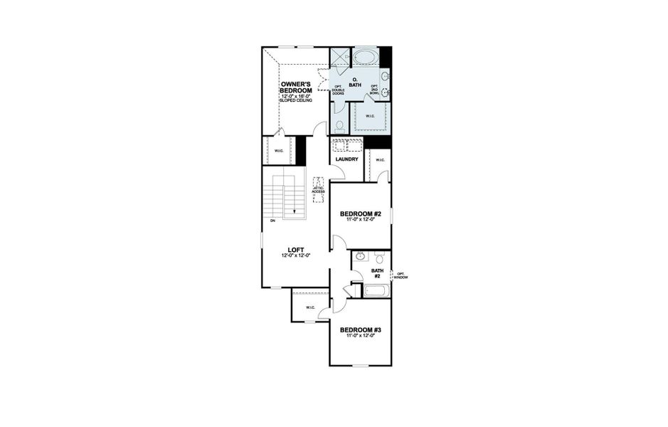 2D floor plan layout of this home in Heritage, Dripping Springs, TX (Image 3).