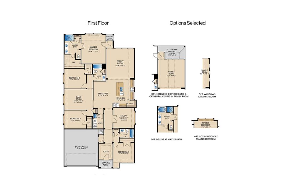 2D floor plan layout of this home in Elevon, Lavon, TX (Image 3). 2D floor plan layout of this home in Elevon, Lavon, TX (Image 3).