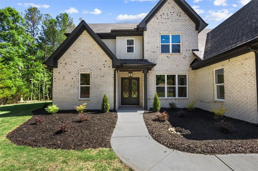Front exterior of a new home in , Hull, GA, highlighting curb appeal (Image 38).