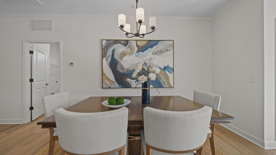 Furnished interior view inside a new home in Village at Maple Leaf Farm, King (Image 8).