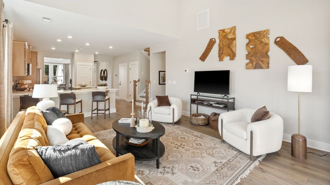 Representative furnished interior of a home built from the Finley by DRB Homes in Iris Meadows, Moore (Image 10).