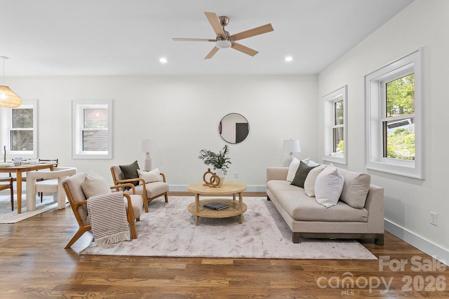 Furnished interior view inside a new home in , Asheville (Image 35).