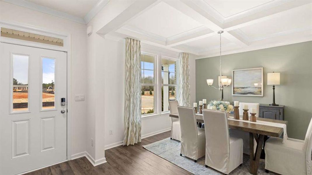 Furnished interior view inside a new home in Heritage Pointe, Senoia (Image 12).