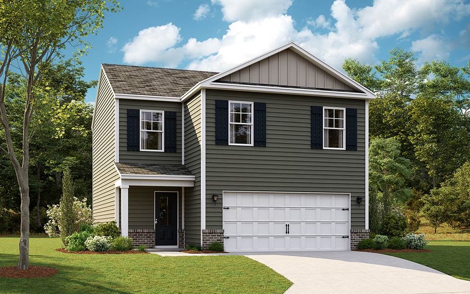 Representative exterior photo of a completed home built from the Bennet by D.R. Horton in Hudson Terrace, Bristol, TN (Image 19).