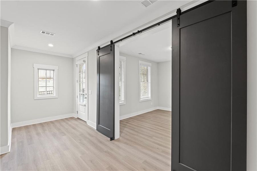 Spacious, unfurnished interior of a new home in Devin's Shire - A Kennesaw Tradition, Kennesaw (Image 15).