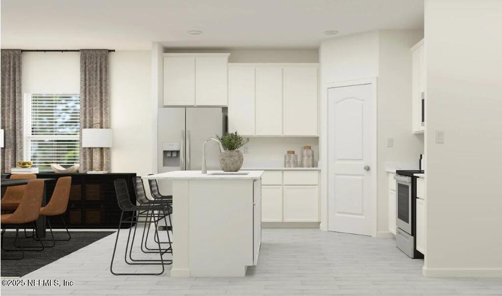 Furnished interior view inside a new home in Silver Meadows at SilverLeaf: Silver Meadows 50s, St. Augustine (Image 14).