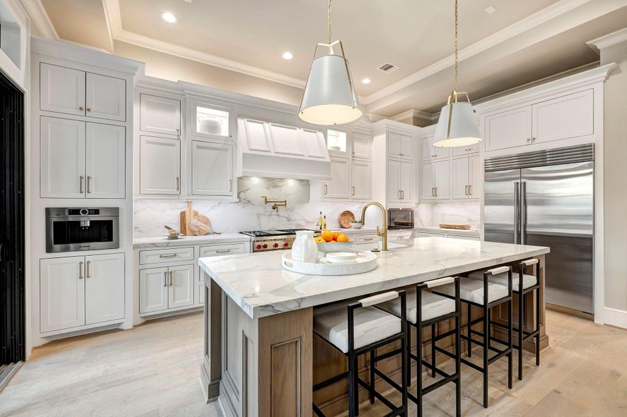Furnished interior view inside a new home in , Houston (Image 10).