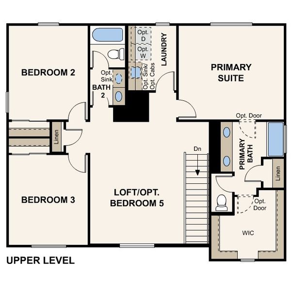 2D floor plan layout of this home in North Copper Canyon, Surprise, AZ (Image 4).