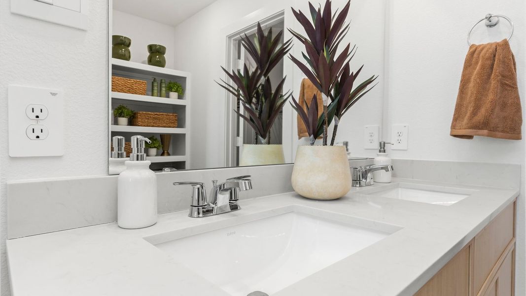 Close-up of interior finishes inside a home in Villarosa at Tamarron, Katy (Image 20).