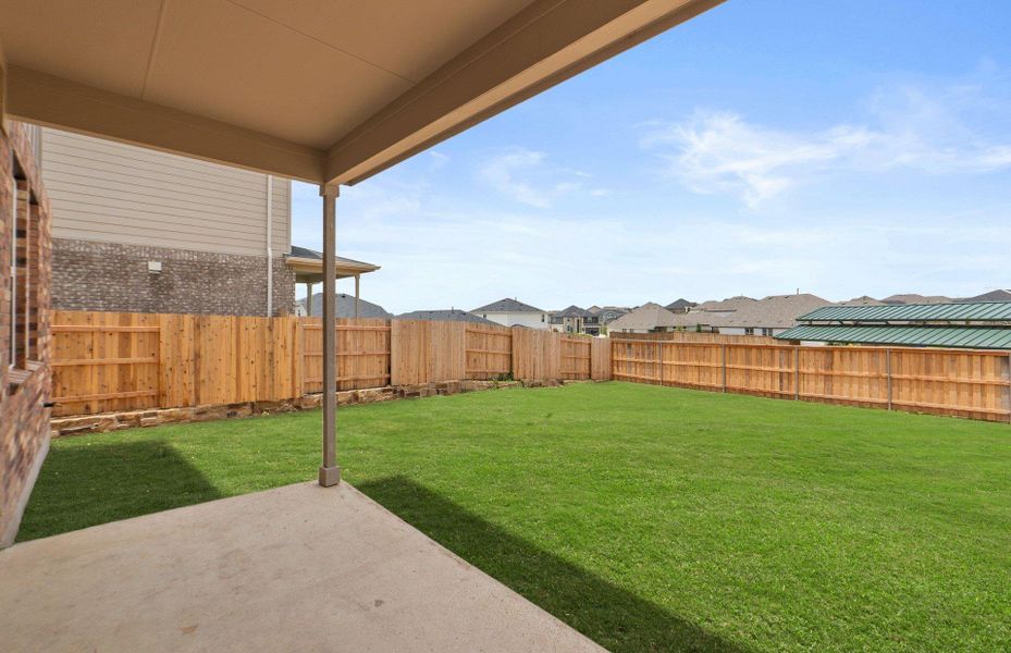 Exterior details and patio area of a home in Sunfield, Buda (Image 18). Exterior details and patio area of a home in Sunfield, Buda (Image 18).