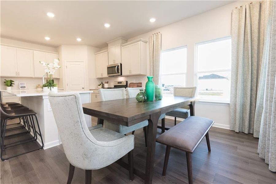 Furnished interior view inside a new home in Westmont Preserve, Powder Springs (Image 4).