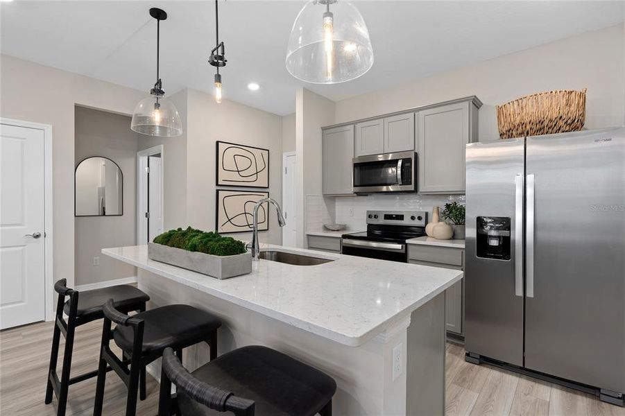 Furnished interior view inside a new home in EverBe, Orlando (Image 8).