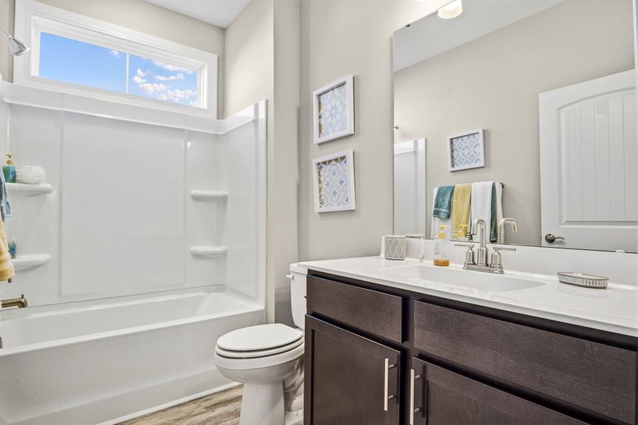 Furnished interior view inside a new home in Bridgewater - Waterside Village, Little River (Image 27).