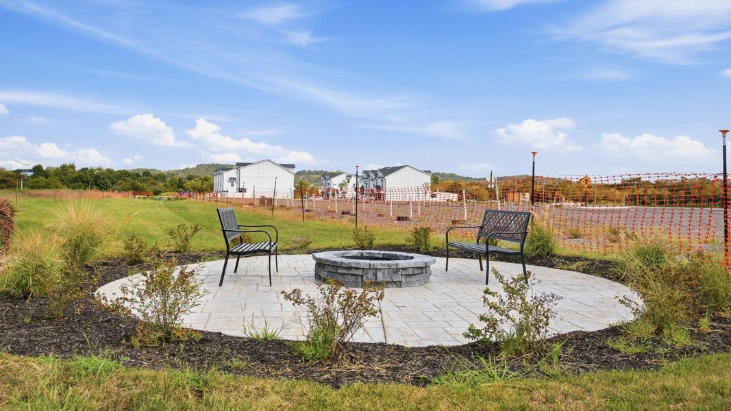 Convenient community fireplace