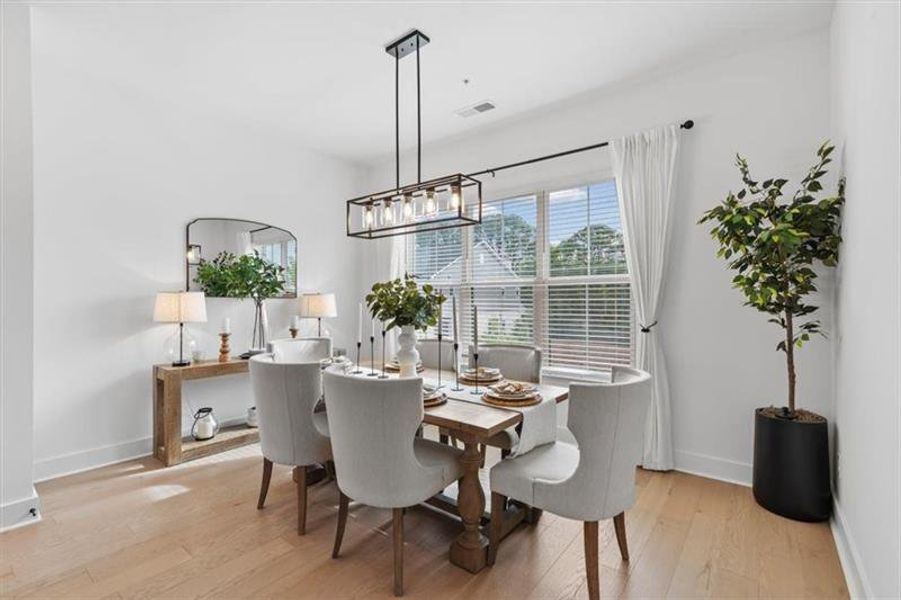Furnished interior view inside a new home in , Roswell (Image 15).