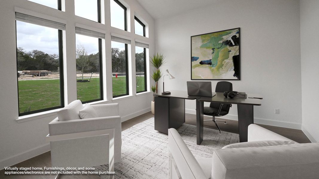 Furnished interior view inside a new home in Thornebrook, Bulverde (Image 8).