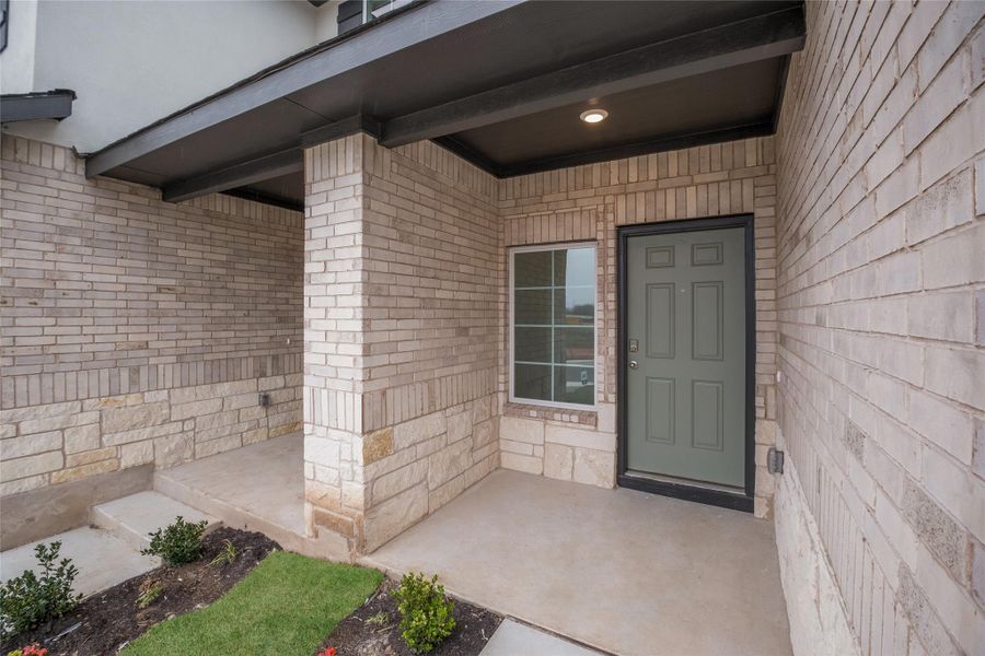 Exterior details and patio area of a home in Palomino, Manor (Image 3). Exterior details and patio area of a home in Palomino, Manor (Image 3).