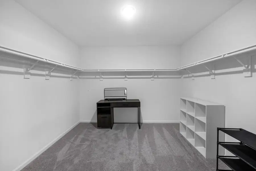 Spacious primary closet