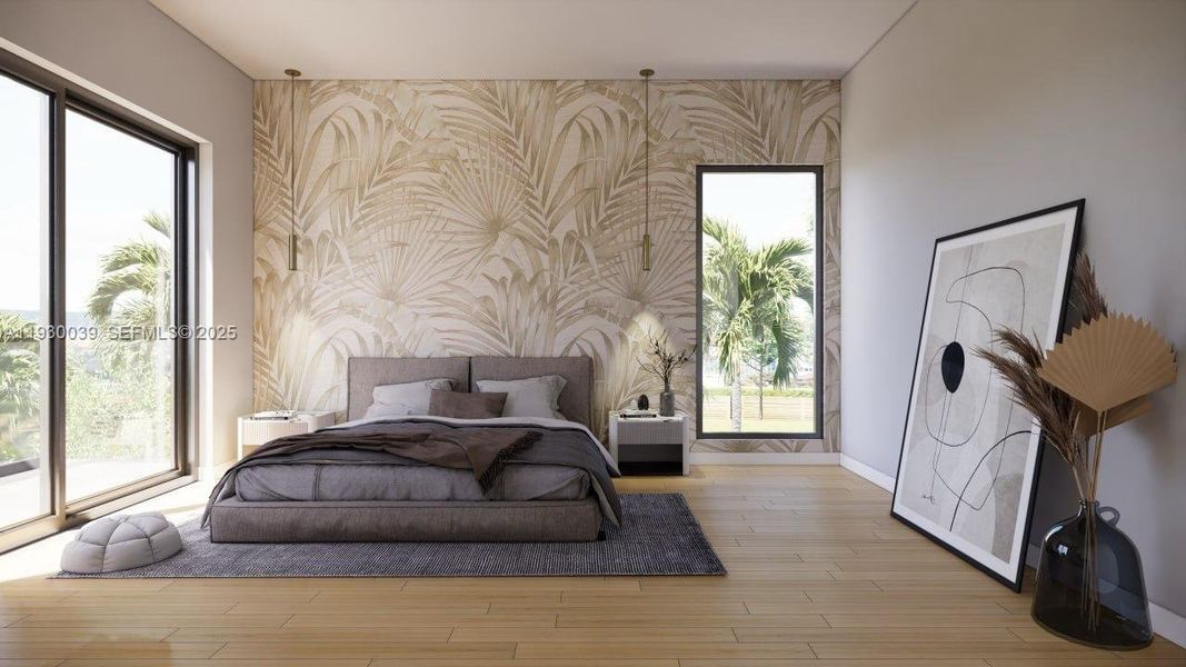 Furnished interior view inside a new home in , Fort Lauderdale (Image 7).