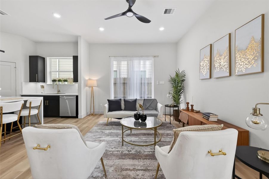Furnished interior view inside a new home in , Houston (Image 7).
