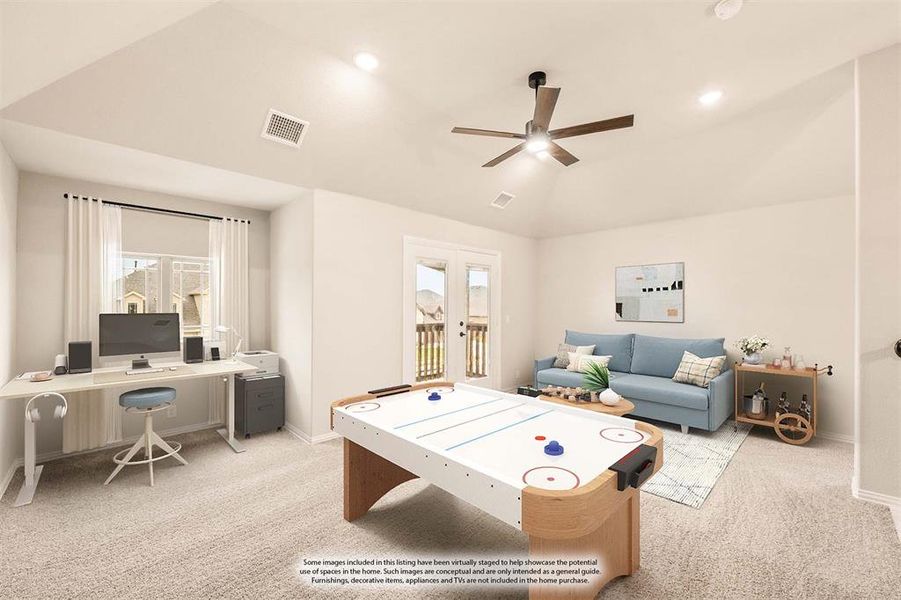 Furnished interior view inside a new home in Hampton Park, Glenn Heights (Image 6).