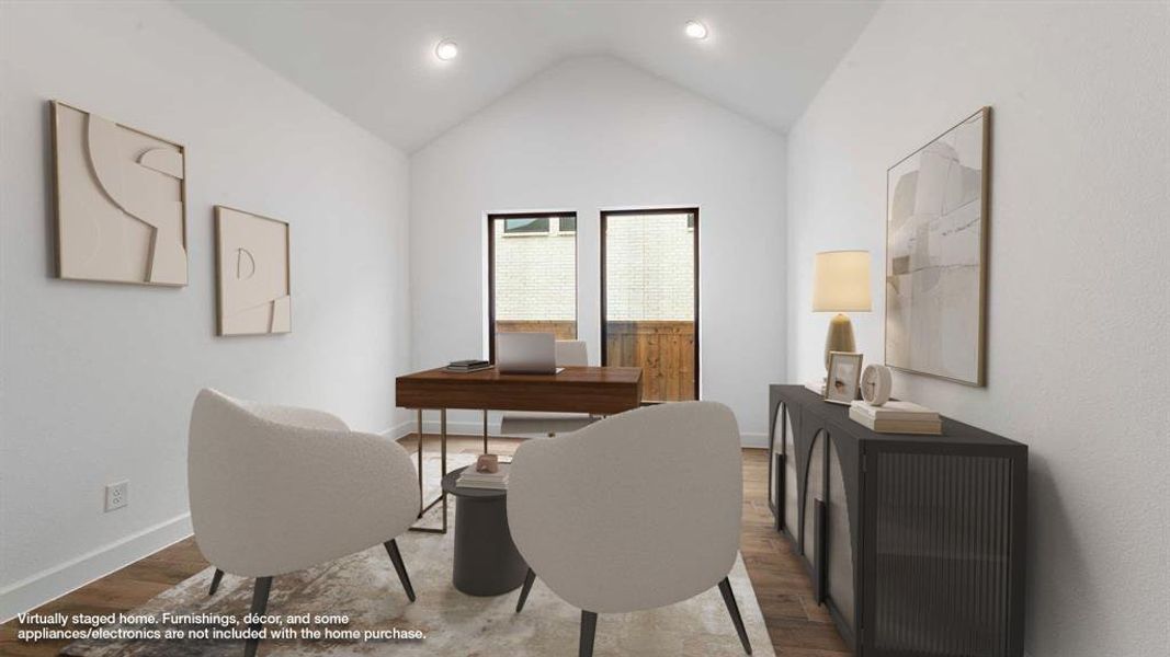 Furnished interior view inside a new home in Terraces 72', Rockwall (Image 12).