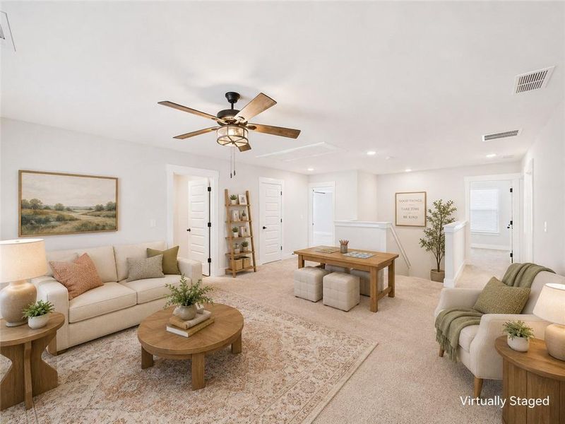 Furnished interior view inside a new home in , Hoschton (Image 12).