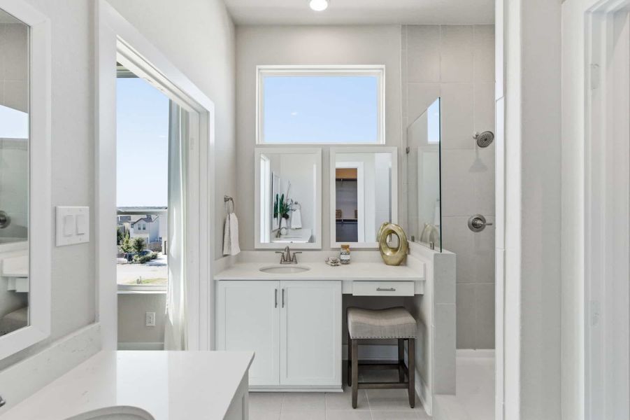 Furnished interior view inside a new home in Rose Hill, San Antonio (Image 8). Furnished interior view inside a new home in Rose Hill, San Antonio (Image 8).