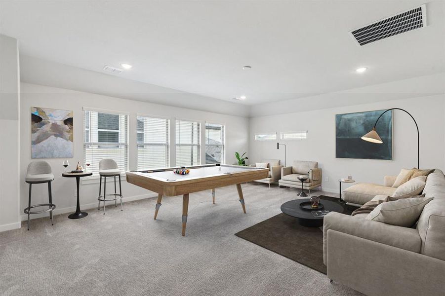 Furnished interior view inside a new home in Cross Creek Meadows, Celina (Image 12).