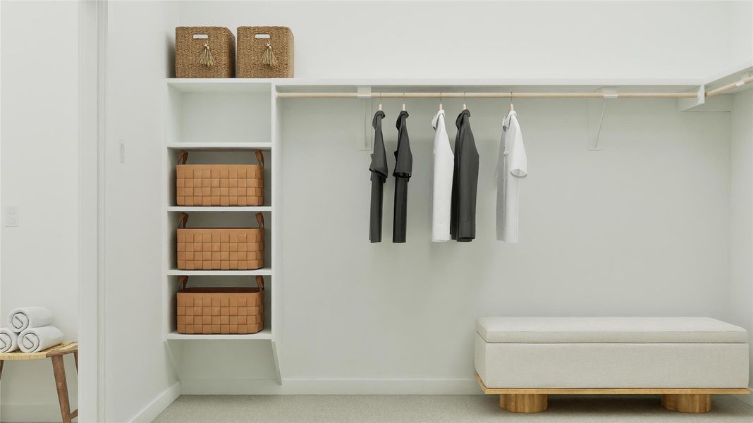 Furnished interior view inside a new home in Elm Creek: Coastline Collection, Elgin (Image 12).