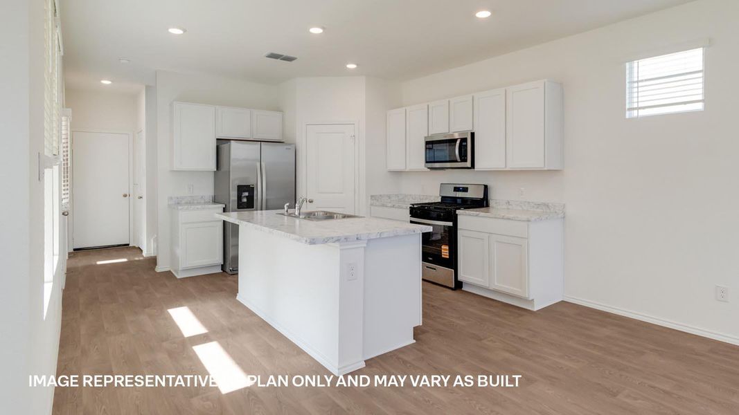 Furnished interior view inside a new home in Valverde, Bastrop (Image 6).