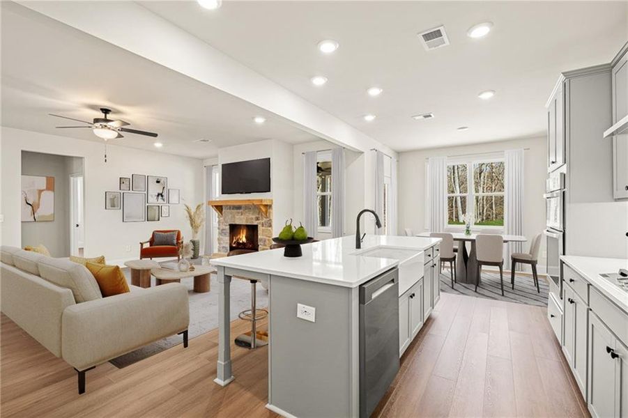 Furnished interior view inside a new home in Salacoa, Calhoun (Image 13).