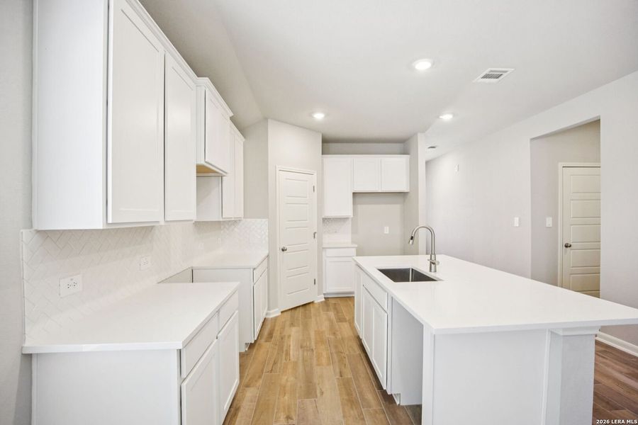Furnished interior view inside a new home in Kallison Ranch, San Antonio (Image 12).
