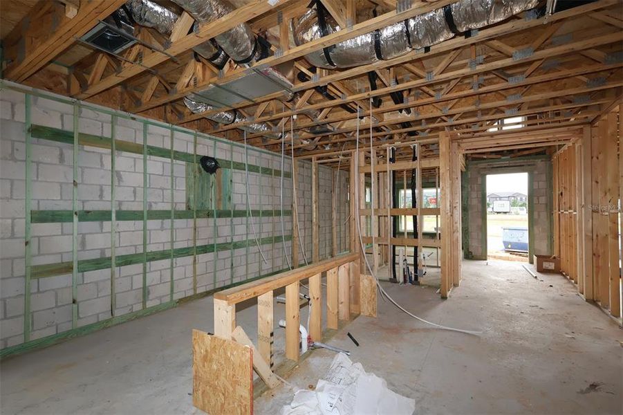 In-progress construction of a new home in Lake Star at Ovation, Winter Garden, FL (Image 13).