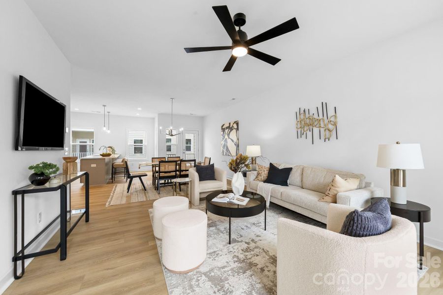 Furnished interior view inside a new home in , Charlotte (Image 28).