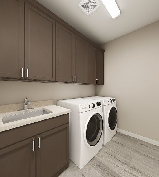 Representative furnished interior of a home built from the Viridian Plan 4004 by Tri Pointe Homes in Waterston Central, Gilbert (Image 28).