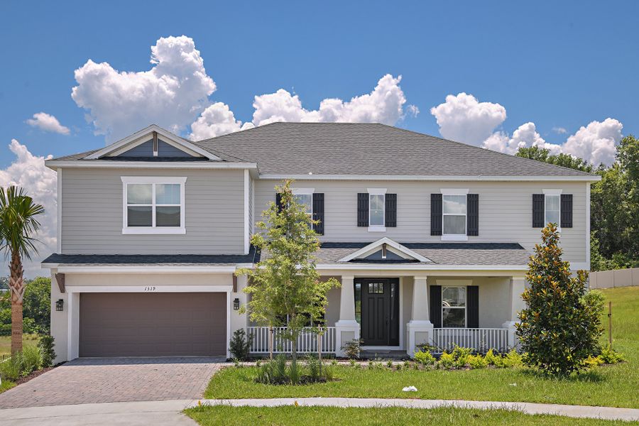 Representative exterior photo of a completed home built from the Tradewinds by Taylor Morrison in Ardisia Park, New Smyrna Beach, FL (Image 25). Representative exterior photo of a completed home built from the Tradewinds by Taylor Morrison in Ardisia Park, New Smyrna Beach, FL (Image 25).
