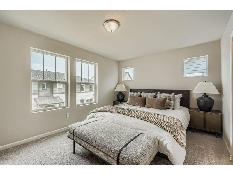 Furnished interior view inside a new home in Waterfield, Fort Collins (Image 13). Furnished interior view inside a new home in Waterfield, Fort Collins (Image 13).