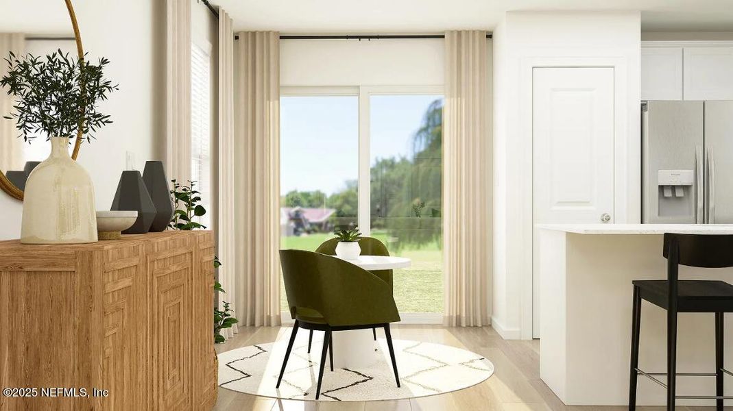 Furnished interior view inside a new home in Oak Hill Village Townhomes, Jacksonville (Image 10).
