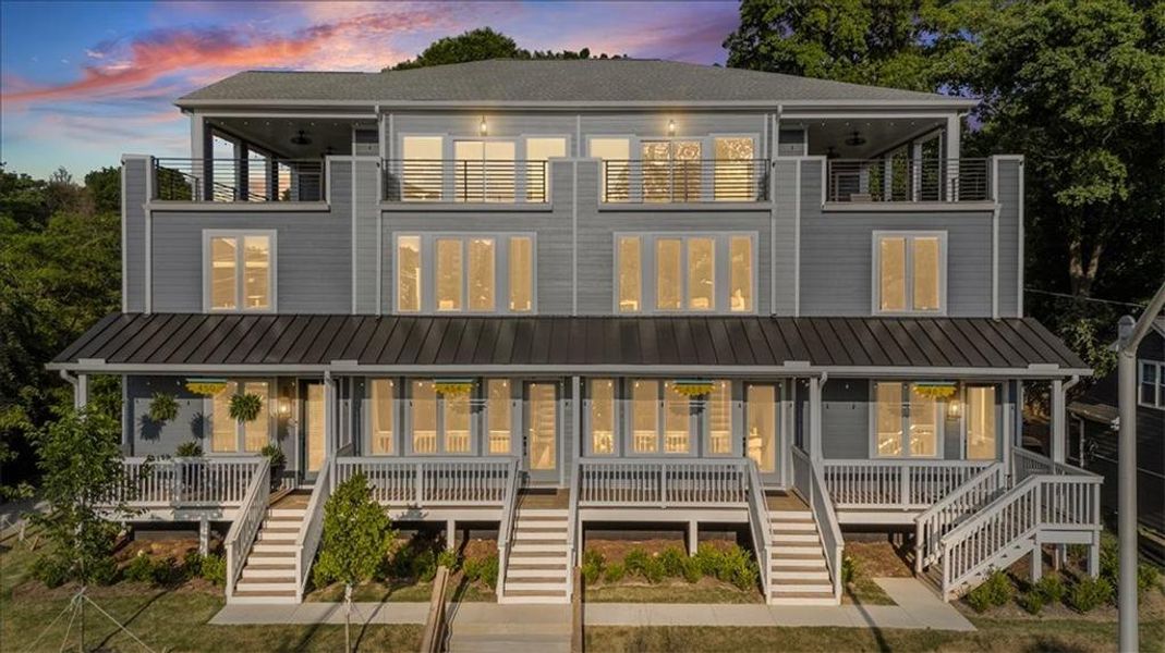 Front exterior of a new home in , Atlanta, GA, highlighting curb appeal (Image 26).
