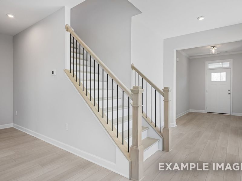 Representative unfurnished interior of a home built from the The Cypress II by Davidson Homes LLC in Tobacco Road, Angier (Image 20). Representative unfurnished interior of a home built from the The Cypress II by Davidson Homes LLC in Tobacco Road, Angier (Image 20).