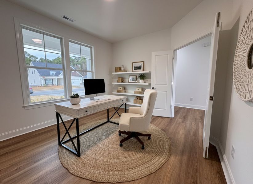 Furnished interior view inside a new home in Country Club Creek, Ayden (Image 6).