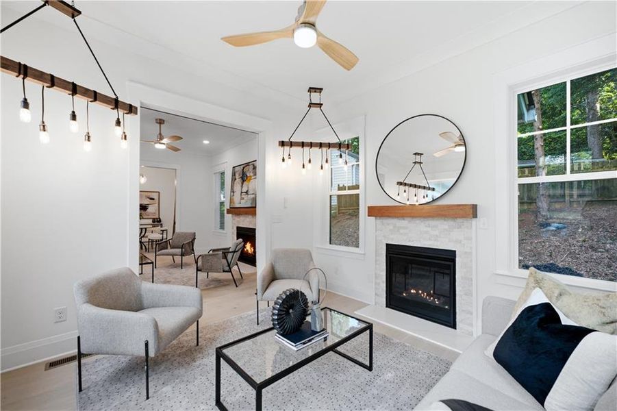 Furnished interior view inside a new home in , Decatur (Image 13).