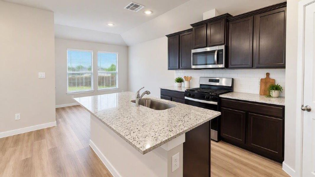 Furnished interior view inside a new home in Royal Oak South, Corpus Christi (Image 3).
